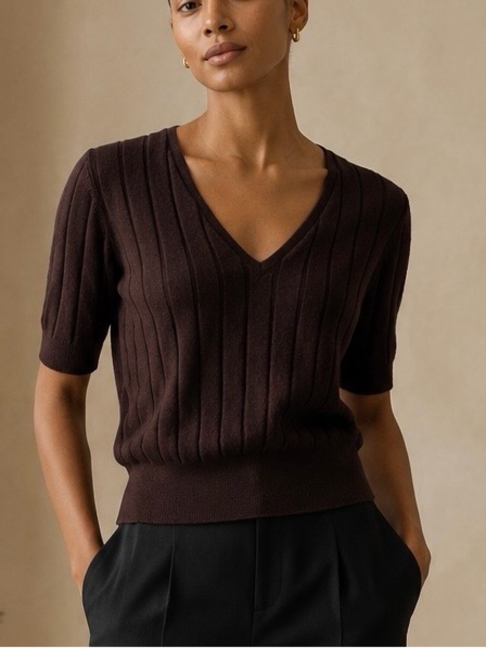 LILYSILK Cashmere V Neck Sweater